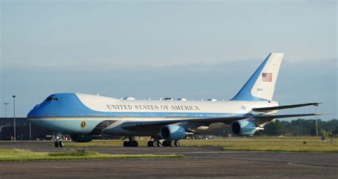 President Biden Arrives In The Uk On Air Force One During First