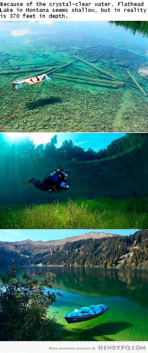 Flathead Lake Montana Usa Very Clear Water 370 Feet Deep Places To Go Places To Travel