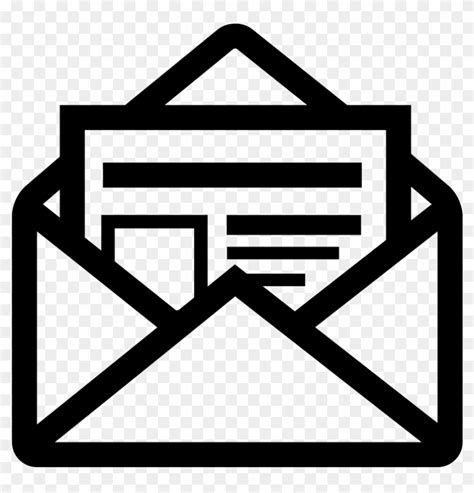 Download Open Mail Icon Png Png Download Newsletter Symbol Clipart