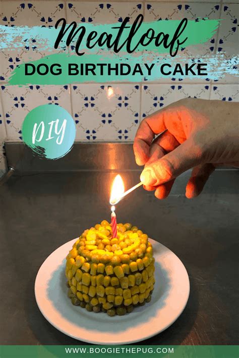 Birthday cake for dogs recipe healthy. DIY Meatloaf Dog Birthday Cake Recipe | Dog safe cake ...