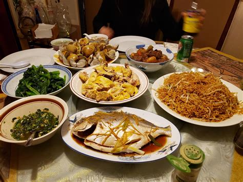Chinese new year food traditions are hugely symbolic. Homemade A little Chinese New Years Eve dinner! : food