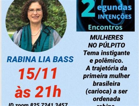 Live Com Lia Bass Primeira Mulher Da América Latina A Ser Ordenada