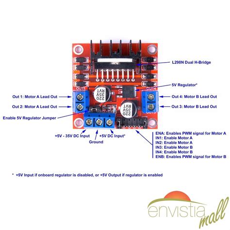 Drives And Motor Controls Dc Stepper Motor Driver Module L298n Dual H