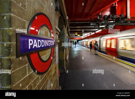 London Paddington London Underground Station District Line Westbound