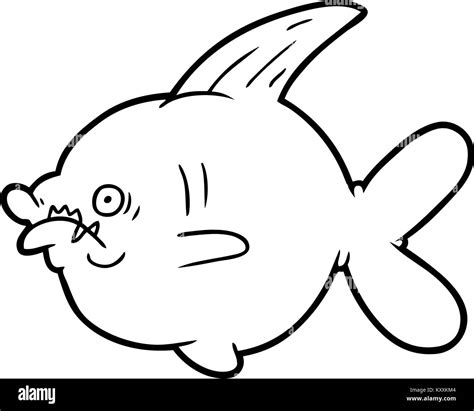 Cartoon Ugly Fish Stock Vector Image And Art Alamy