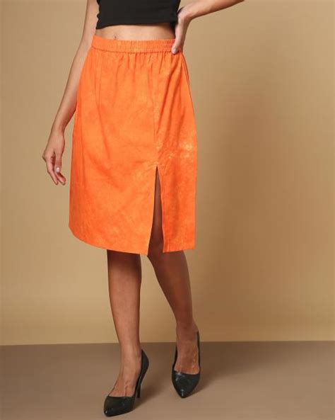 Buy Straight Skirt With Slit Online At Best Prices In India Jiomart