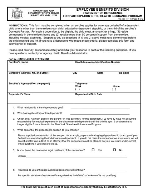 Ps 457 Form ≡ Fill Out Printable Pdf Forms Online