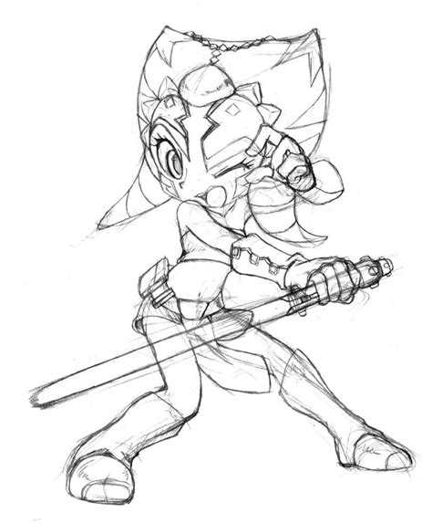 Search through 623,989 free printable colorings at getcolorings. Ahsoka Tano Drawing at GetDrawings | Free download