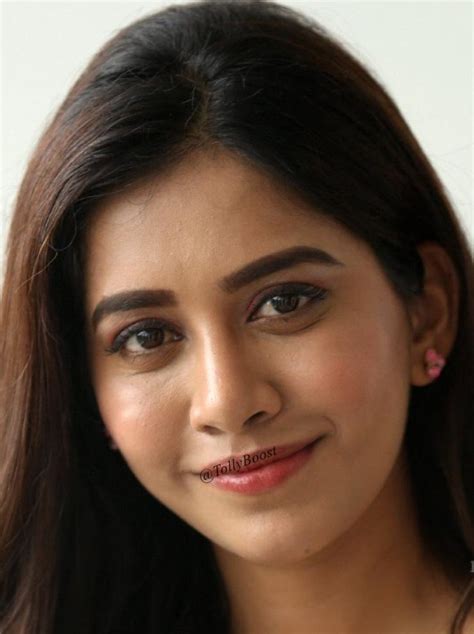 Beautiful Kannada Girl Nabha Natesh Long Hair Smiling Face Close Up