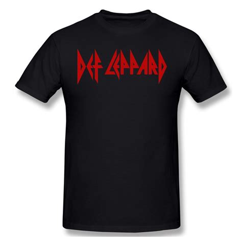 Def Leppard Rock Band Logo Mens Basic Short Sleeve T Shirt Nov Men