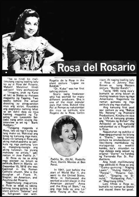 Pelikula Atbp Rosa Del Rosario