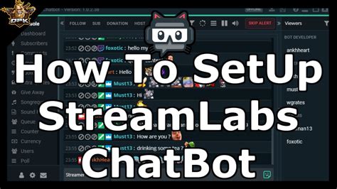 Streamlabs Chatbot How To Setup Fast Easy Begginers Guide Youtube
