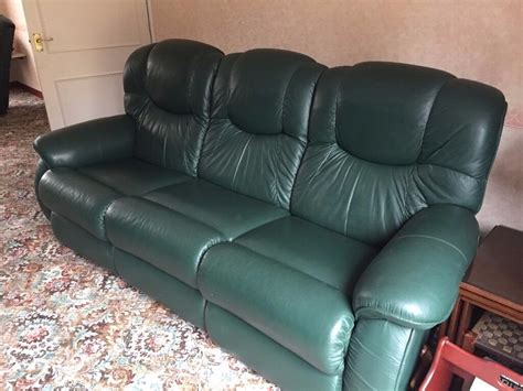 Find a quality sofa from whittemore sherrill ltd in building 9. Lazy Boy Green Leather Reclining Sofa | in Norwich ...
