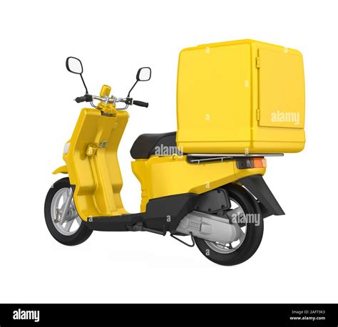 Motorcycle Delivery Box Isolated Stock Photo Alamy