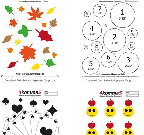 Hier findet ihr viele vorlagen zum ausdrucken. Zielscheiben zum Ausdrucken - Download gratis