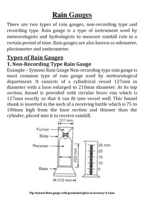 Solution Rain Gauges Studypool