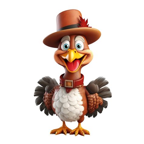 Happy Thanksgiving Day Thanksgiving Turkey Cartoon Character