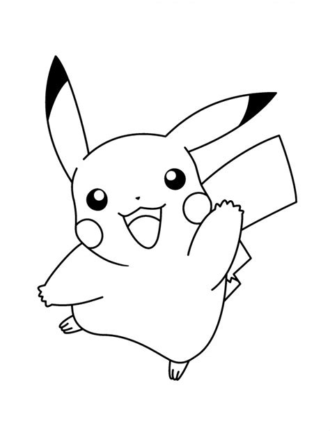 Coloriage Pokémon Pikachu Dessin Gratuit à Imprimer
