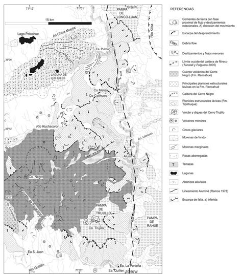 carta geomorfológica de la comarca de aluminé download scientific diagram