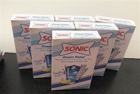 6 Boxes Sonic Ocean Water Sugar Free Drink Mix Singles To Go 36