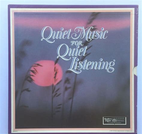 Quiet Music For Quiet Listening 12 Vinyl Record 7 Records Rca 1985