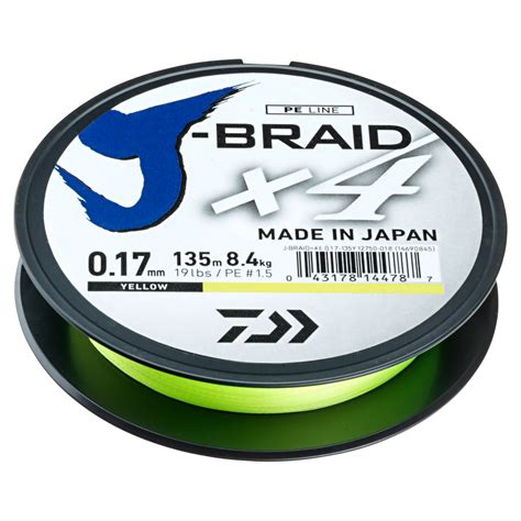 Daiwa Angelschnur J Braid X Gelb G Nstig Kaufen Askari Angelshop