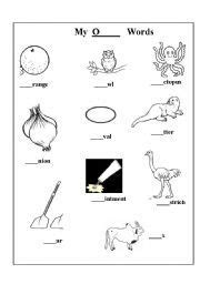 O Words For Children (With images)  O words, Letter o, Word recognition