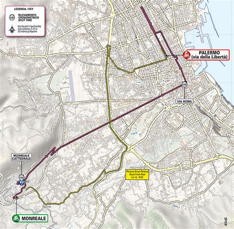 El giro de italia arranca este sábado, 8 de mayo, con una contrarreloj de 8,6 kilómetros con inicio y final en turín. Giro de Italia: Etapa 1, Monreale - Palermo / 15 Km (CRI)