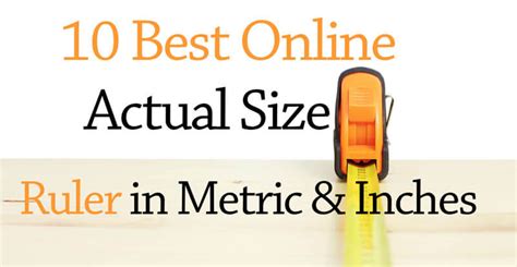 10 Best Online Actual Size Ruler In Metric And Inches In 2024