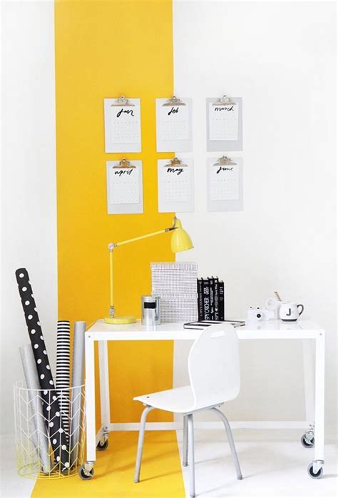 This accent wall can provide a boost of energy and wall colors for offices can offer you many choices to save money thanks to 16 active results. How To Add Yellow To Any Room In Your Home | Home office ...