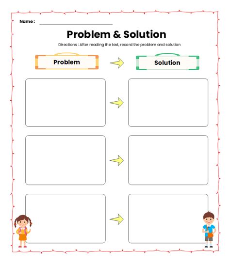 Problem Solution Map Graphic Organizer Example