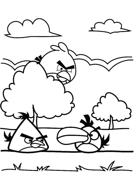 You need to use this picture for backgrounds on cellular with best quality. Yellow Bird And Friends Are Playing Coloring Page - Angry ...