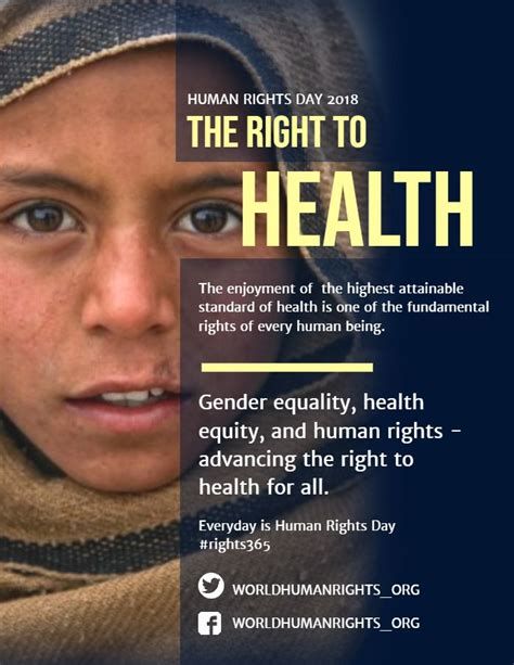 gender equality and health flyer design template human rights human rights day charity poster