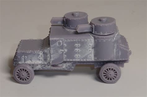Wwi Russian Civil War Soviet Austin Putilov Mkiii Armoured Car 1 100 1