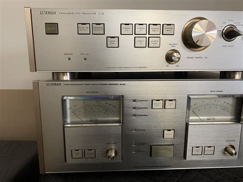 Luxman Preamplifier C 05 And Amplifier M 05 George Meyer Av