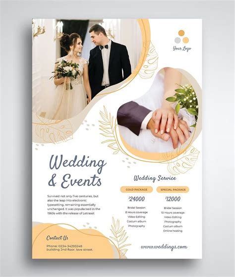 Wedding Flyer Template Psd Wedding Flyers Wedding Poster Design