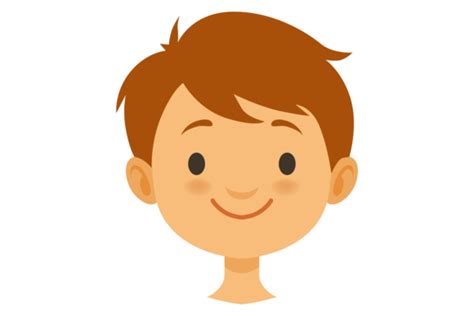 Funny Kid Head Cartoon Boy Face Portrai Graphic By Onyxproj · Creative