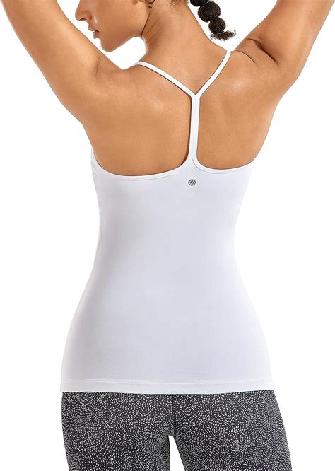 Crz Yoga Camiseta De Tirantes Para Mujer Con Tirantes Delgados Con