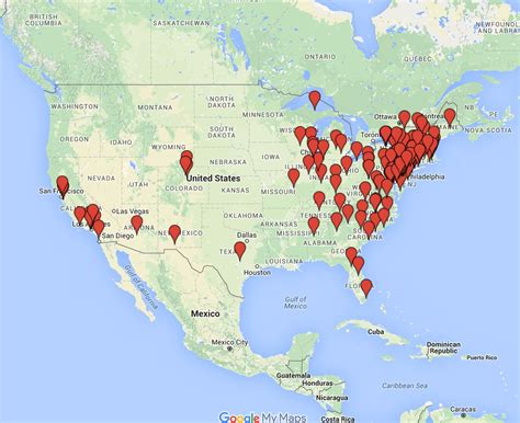 Map Of Colleges In Us