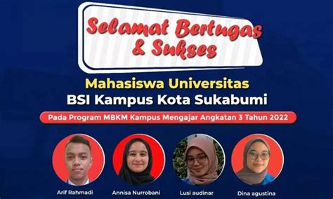 Mahasiswa Universitas Bsi Kampus Sukabumi Lolos Program Mbkm