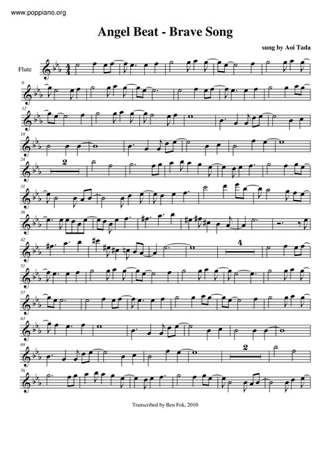 Brave SongAll Versions - Sheet Music / Piano Score Free PDF Download