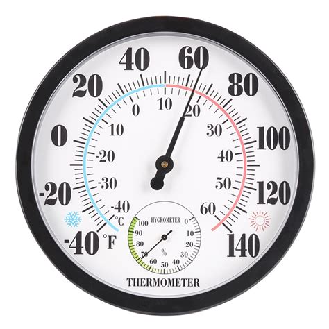 Household Humidity Temperature Meter Gauge Wall Mounted Thermometer
