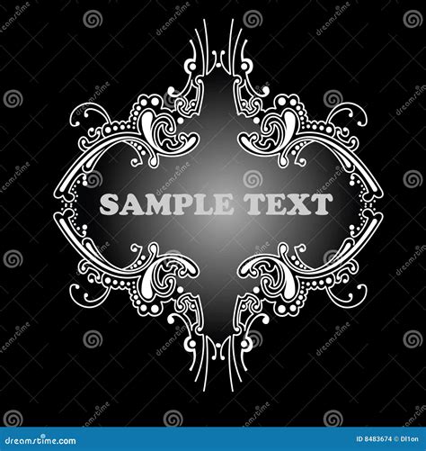 Decorative Calligraphy Banner Stock Vector Illustration Of Decoration