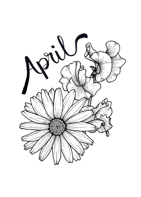 April Birth Flower Tattoo Images Tattoo Arena