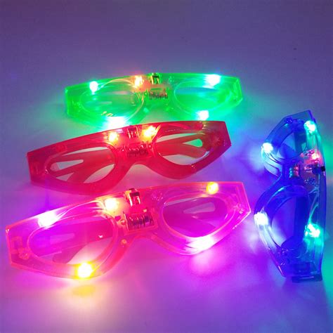 Flashing Shutter Led Light Up Flashing Shade Party Glasses Dallastoyswholesale