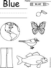 Blue's clues coloring pages for preschool, kindergarten and elementary school children to print and color. Blue Worksheet: EnchantedLearning.com