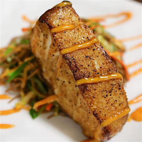 Chilean sea bass is a white, flaky fish known for its thick and delicious flesh. Miso Marinated Chilean Sea Bass | recteq