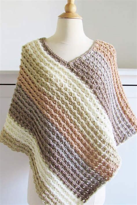 10 Free Crochet Poncho Patterns For All Sizes Beautiful Dawn Designs