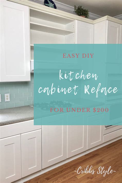 An Easy Diy Cabinet Reface To Fix A Peeling Out Dated Mess To An