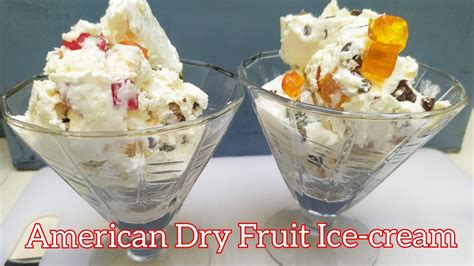 American Dry Fruit Ice Creamamerican Nuts Ice Cream Homemade Ice